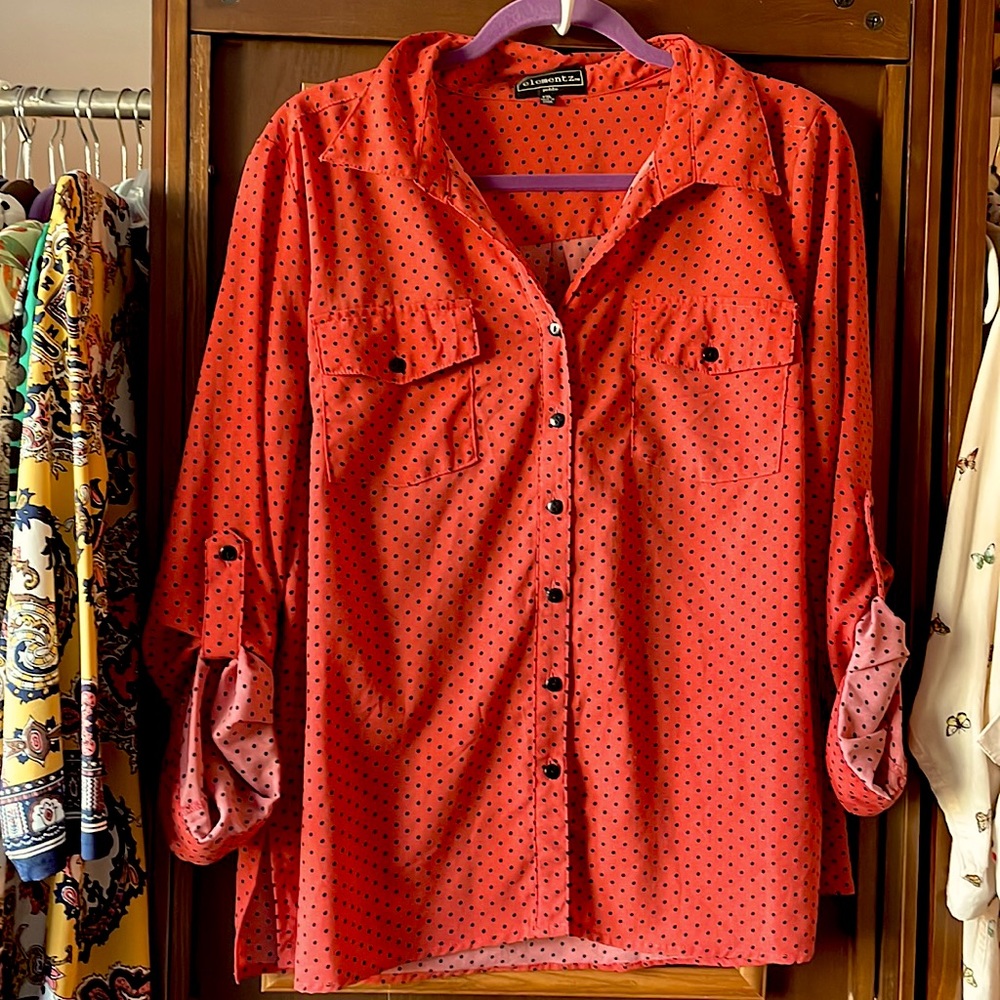 Dark orange blouse